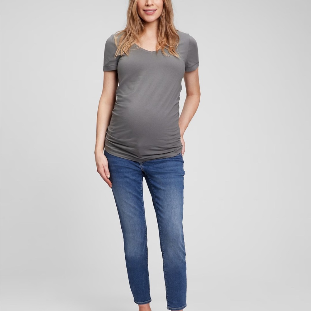 GAP Under Belly Waist Stretch Med Blue Maternity Jeans NEW 18 Regular